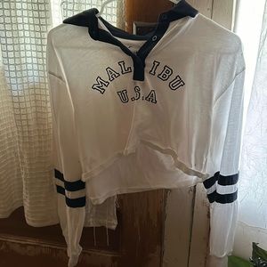 Hollister crop long sleeve size XS